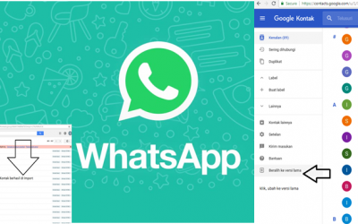 Langkah Import kontak grups Whatsapp praktis langsung keakun google sangat mudah